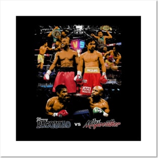 Floyd Mayweather Vs. Manny Pacquiao Retro Posters and Art